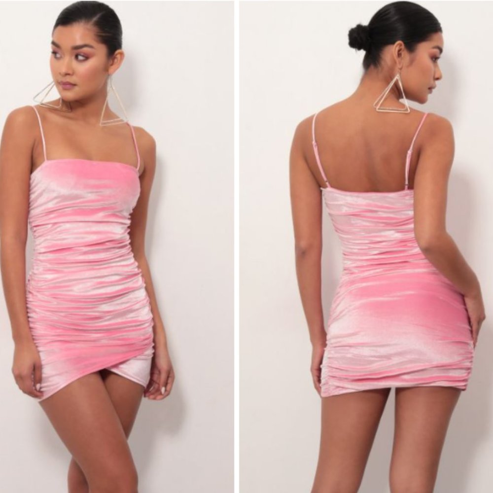 Pink Velvet Dress